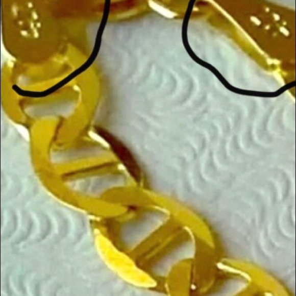 GUCCI 10KT SOLID GOLD!! BRACELET 7inches.SIGNED - Picture 6 of 6